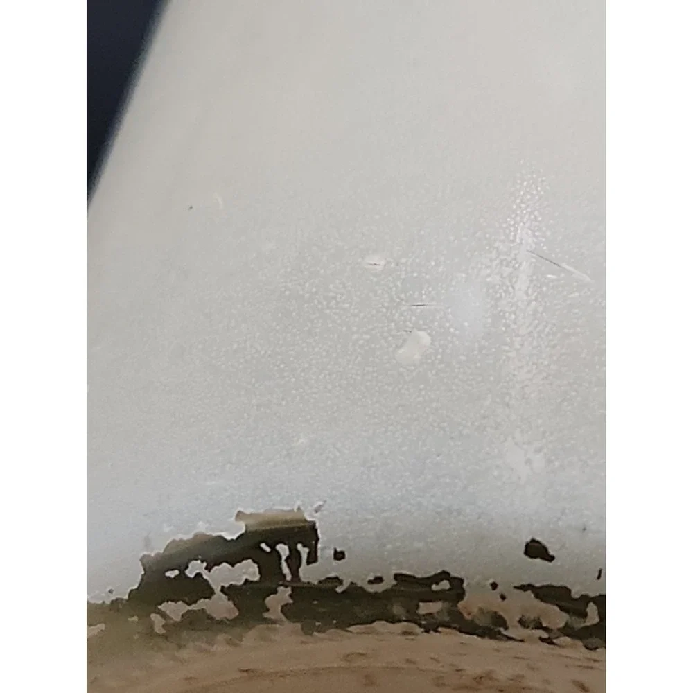 Vintage 70s Frosted Glass Mushroom Candle Holder Cylinder Sleeve Cottagecore 9